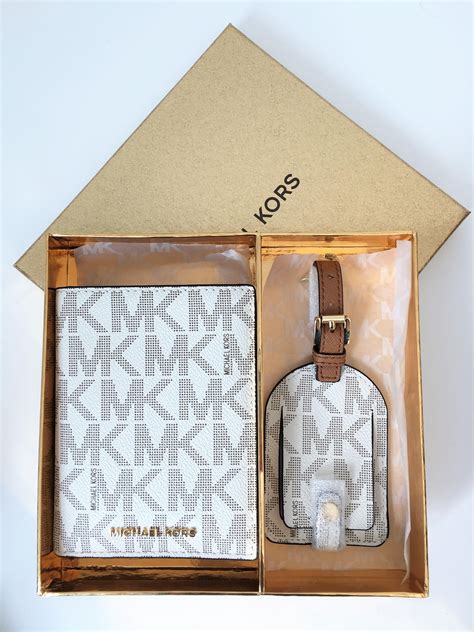 michael kors passport holder and luggage tag|michael kors passport collection.